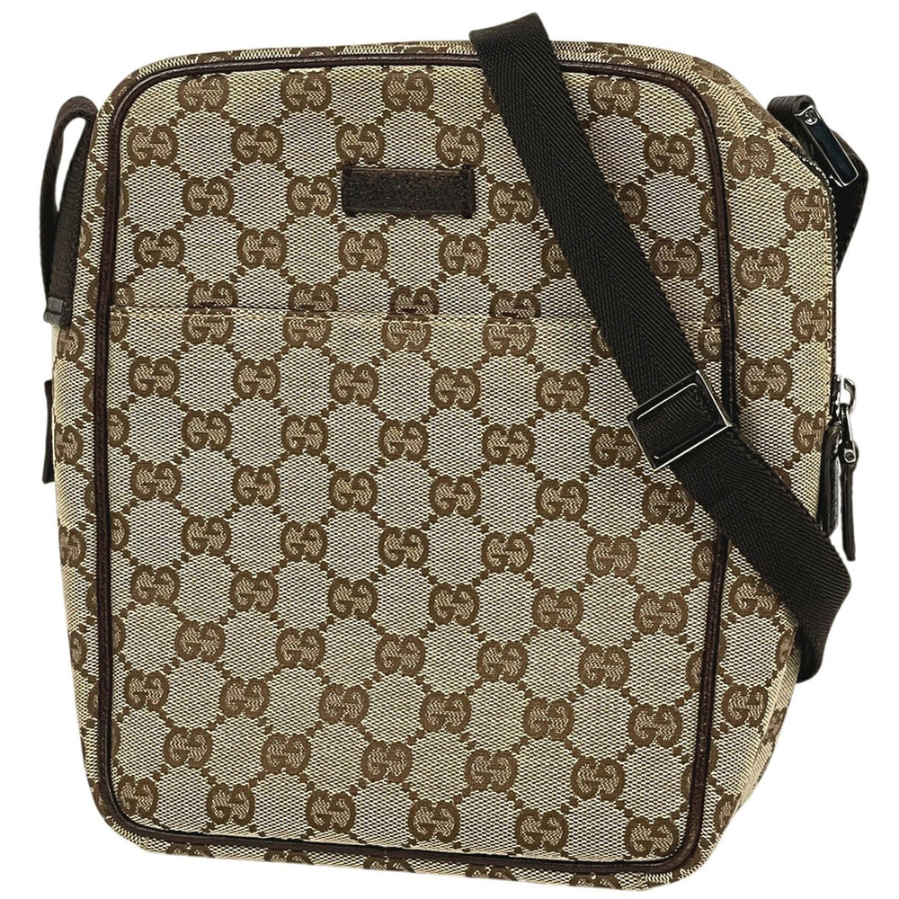 Gucci GG shoulder bag canvas brown